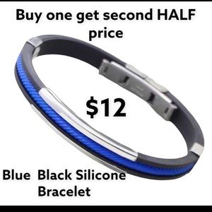Police thin blue line bracelet 9